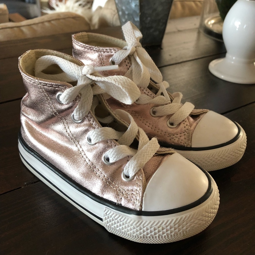 Converse high tops, toddler 7